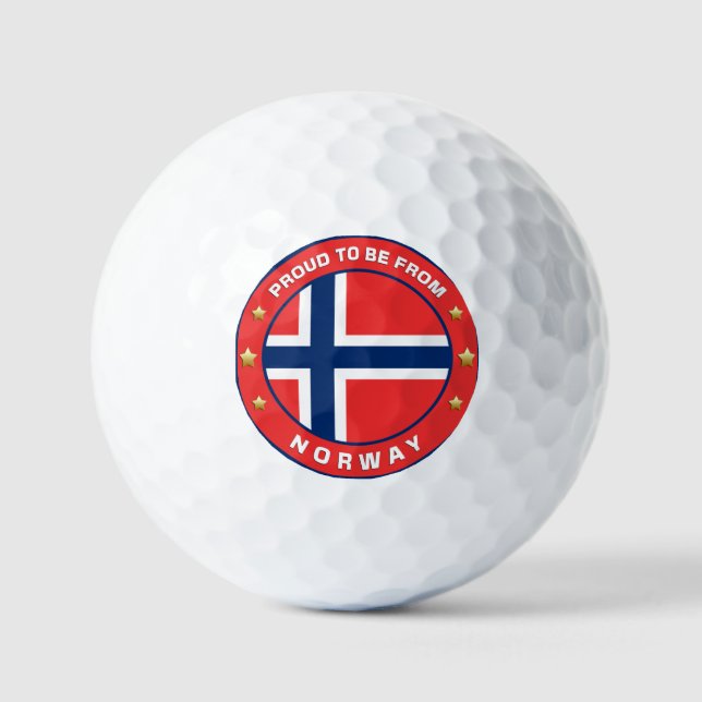 Stolz aus Norwegen Golfball (Vorderseite)