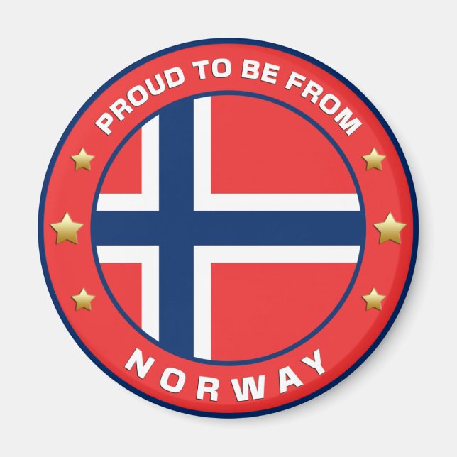 Stolz aus Norwegen Magnet (Vorne)