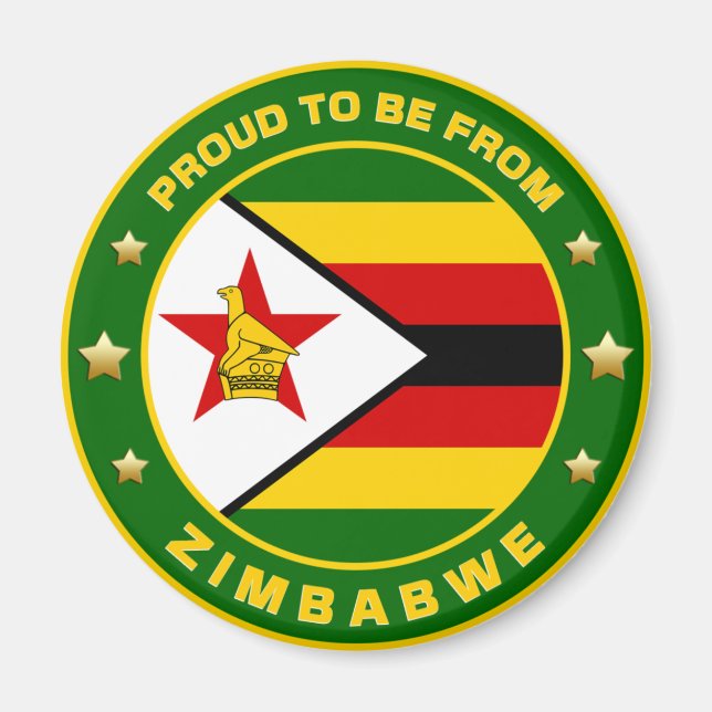 Stolz aus Simbabwe Magnet (Vorne)