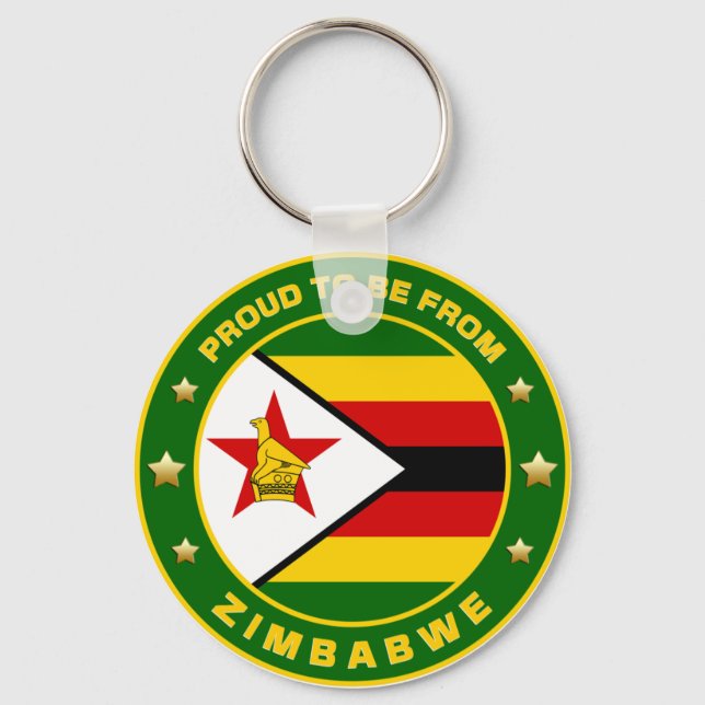 Stolz aus Simbabwe Schlüsselanhänger (Vorderseite)