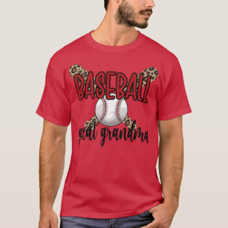 Stolz Baseball großes Oma eines Baseballspielers T-Shirt