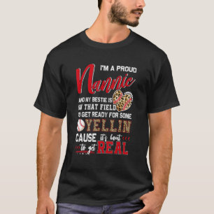 Stolz Baseball Nannie Baseball Familie Matching T-Shirt