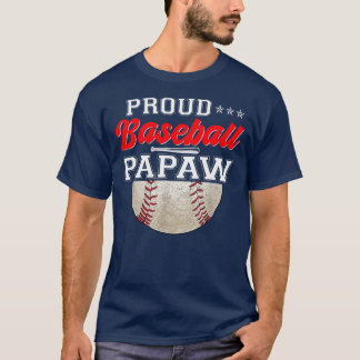Stolz Baseball Papaw Ball Vintager Vater Tag T-Shirt