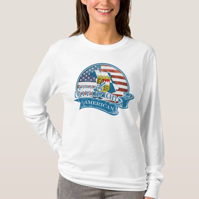 Stolz bayerischer amerikanischer T - Shirt (Vorderseite)