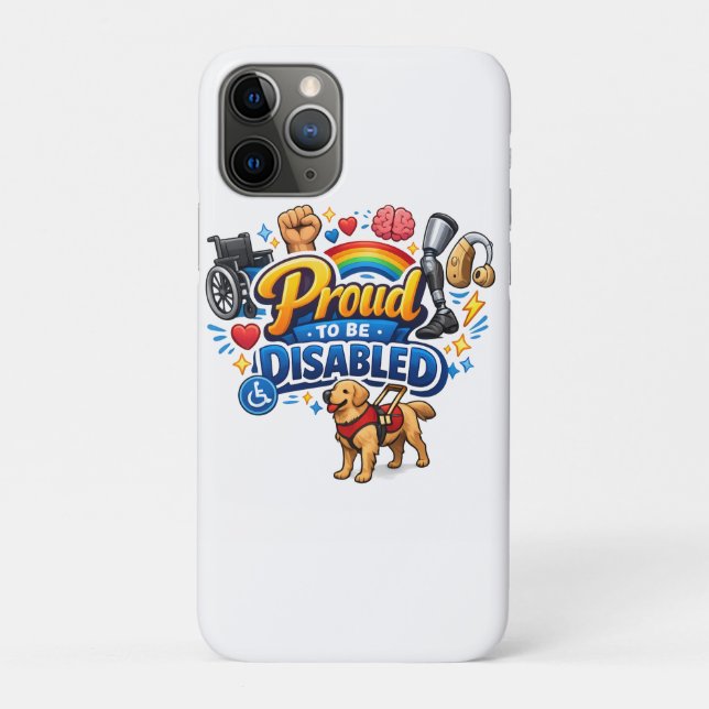 Stolz, behindert zu sein – Empowering Grafikdesign Case-Mate iPhone Hülle (Rückseite)