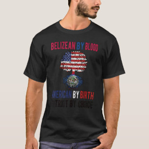 Stolz belizische amerikanische Flagge Belize USA T-Shirt
