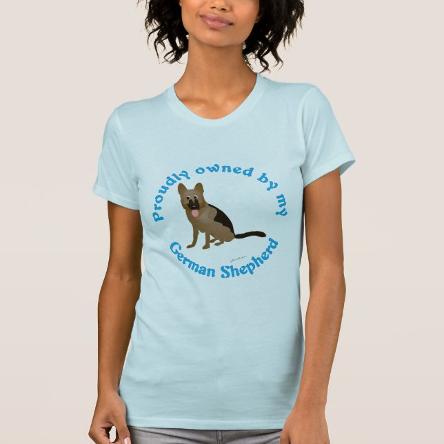 Stolz besessen durch meinen Schäferhund T-Shirt (Vorderseite)