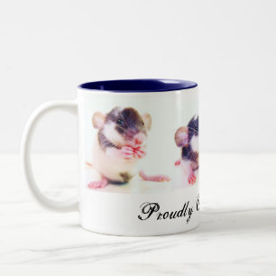 Stolz besessen durch Ratten! Zweifarbige Tasse