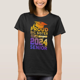 Stolz Big Sister einer 2024 Senior Class von 2024  T-Shirt
