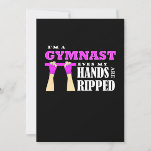 Stolz bin ich Gymnastin Einladung