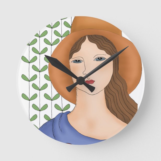 Stolz Bio sein Runde Wanduhr (Vorderseite)