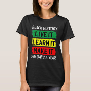 Stolz Black History Month Kleidung Frau T-Shirt