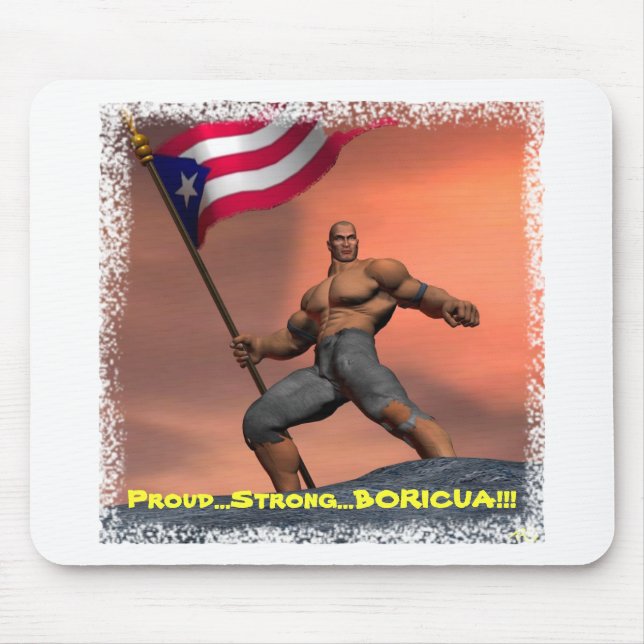 Stolz Boricua!! Mousepad (Vorne)