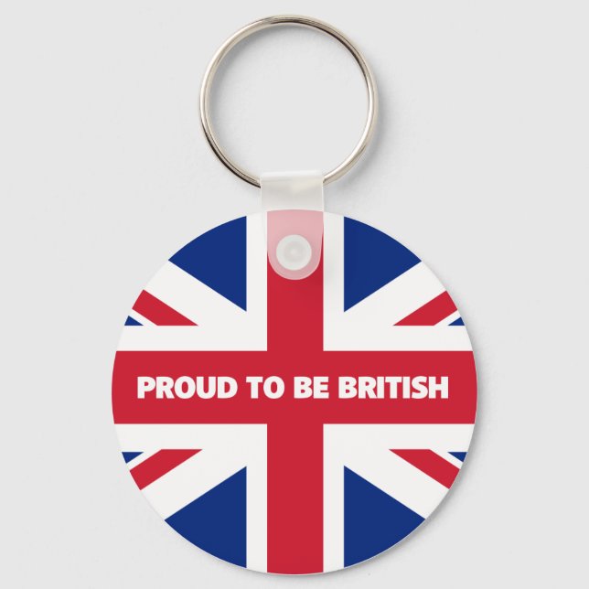 Stolz, britisch zu sein schlüsselanhänger (Vorderseite)