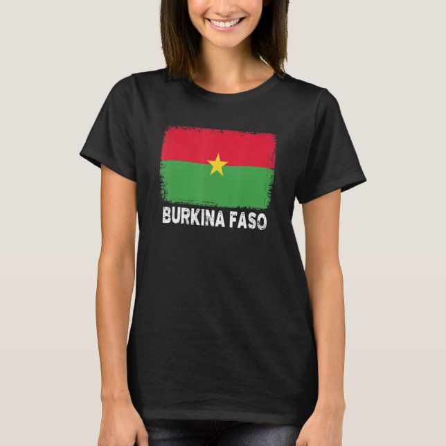 Stolz Burkina Faso Flag Unterstützung der burkinis T-Shirt (Vorderseite)
