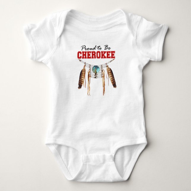 Stolz, Cherokee Baby Onsie zu sein Strampler (Vorderseite)