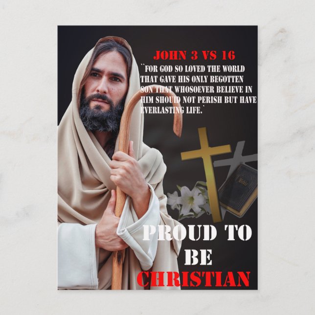 Stolz Christlich Postkarte (Vorderseite)