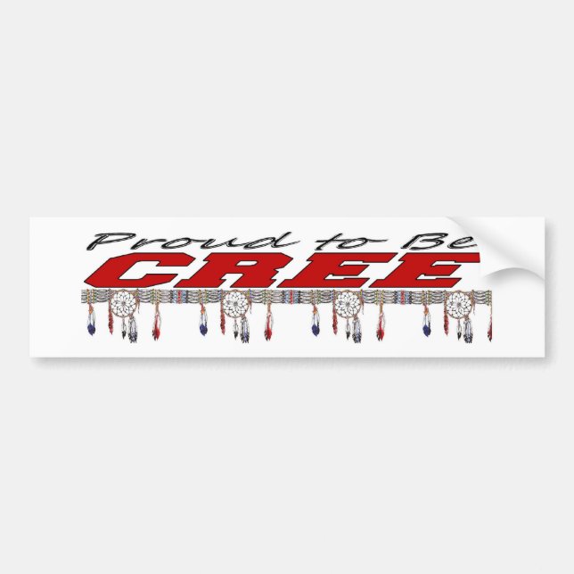 Stolz, Cree-Autoaufkleber zu sein Autoaufkleber (Vorne)