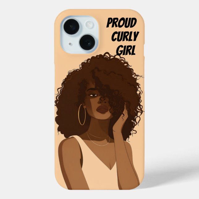 STOLZ CURLY GIRL Case-Mate iPhone HÜLLE (Rückseite)
