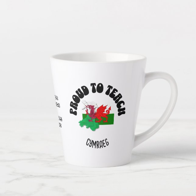 STOLZ, CYMRAEG Welsh Lehrer Wertschätzung beizubri Milchtasse (Rechts)