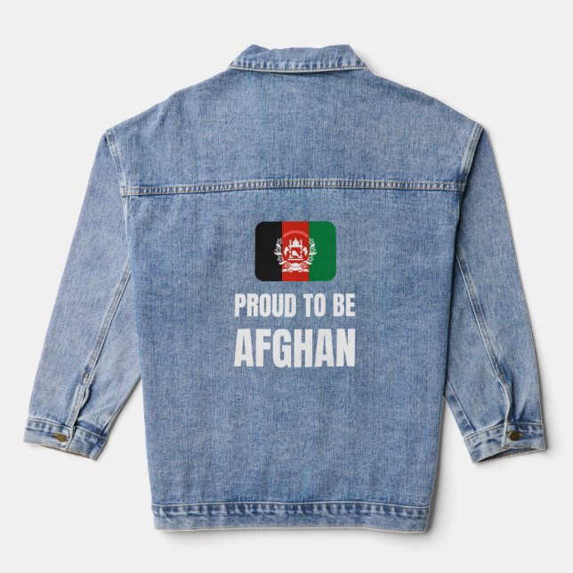 Stolz darauf, afghanisch zu sein jeansjacke (Rückseite)