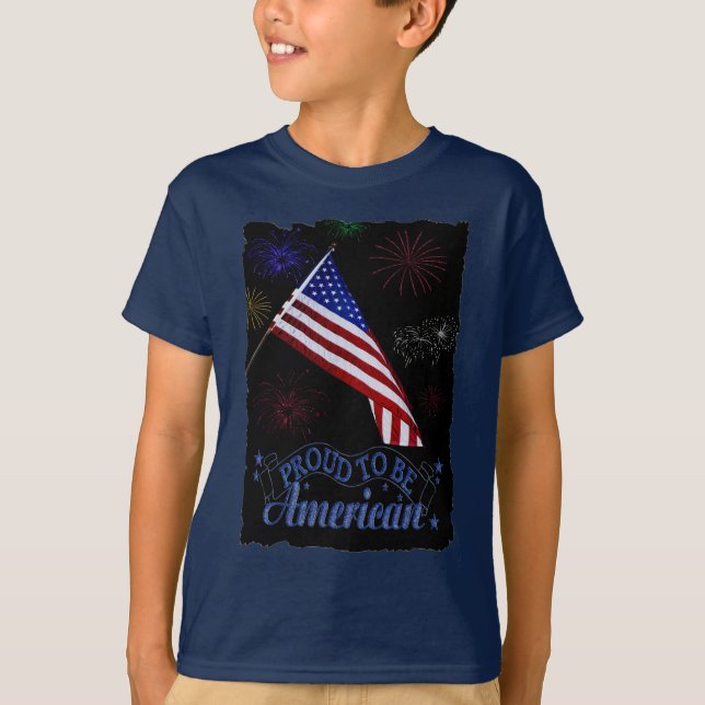 stolz darauf, Amerikaner zu sein T-Shirt (Vorderseite)