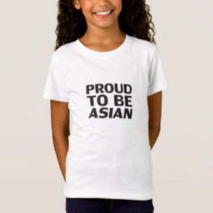 Stolz darauf, asiatische, Schwarz-weiße Kinder zu T-Shirt