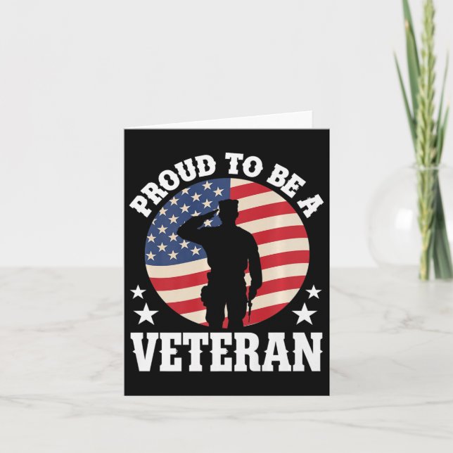 Stolz darauf, ein altgedienter US-amerikanischer M Karte (Vorderseite)