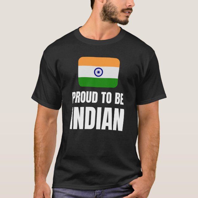 Stolz darauf, Inder zu sein T-Shirt (Vorderseite)