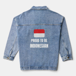 Stolz darauf, Indonesier zu sein Jeansjacke