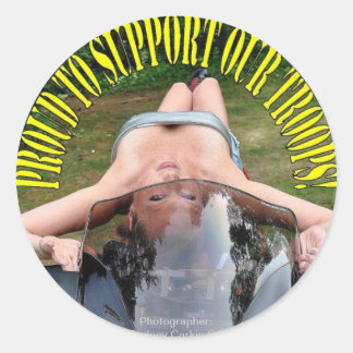 Stolz darauf, unsere Truppen Suzuki Hyabusa Circle Runder Aufkleber