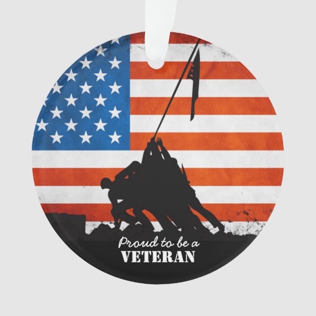 Stolz darauf, Veteran zu sein Ornament (Vorderseite)