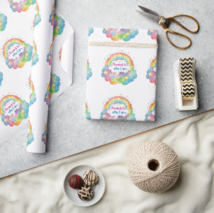Stolz darauf, wer ich bin Regenbogen-Kunst Selbstl Geschenkpapier