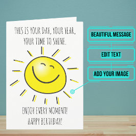 Stolz darauf, wer Sie zum Geburtstag der Zentiment Karte