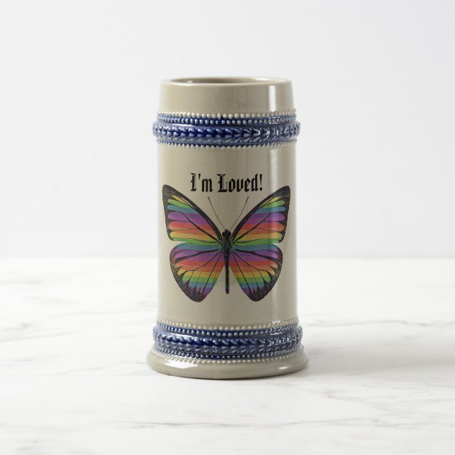 Stolz, dass ich gerne Schmetterling bin - Bierglas (Mittel)