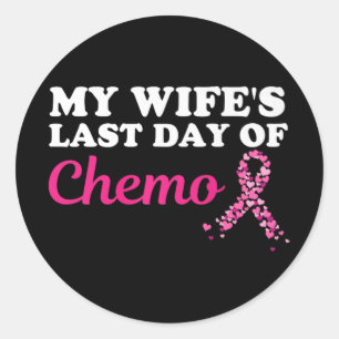 Stolz den letzten Tag des Chemo-Krebses meiner Ehe Runder Aufkleber