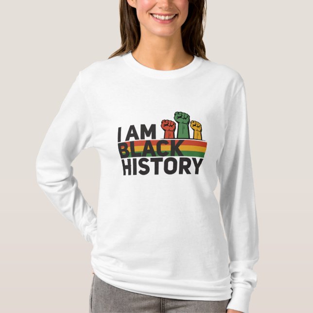 Stolz der Afroamerikaner aus der Junitelste T-Shirt (Vorderseite)