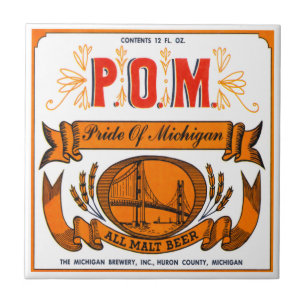 Stolz der Michigan-Bier-Fliese Fliese