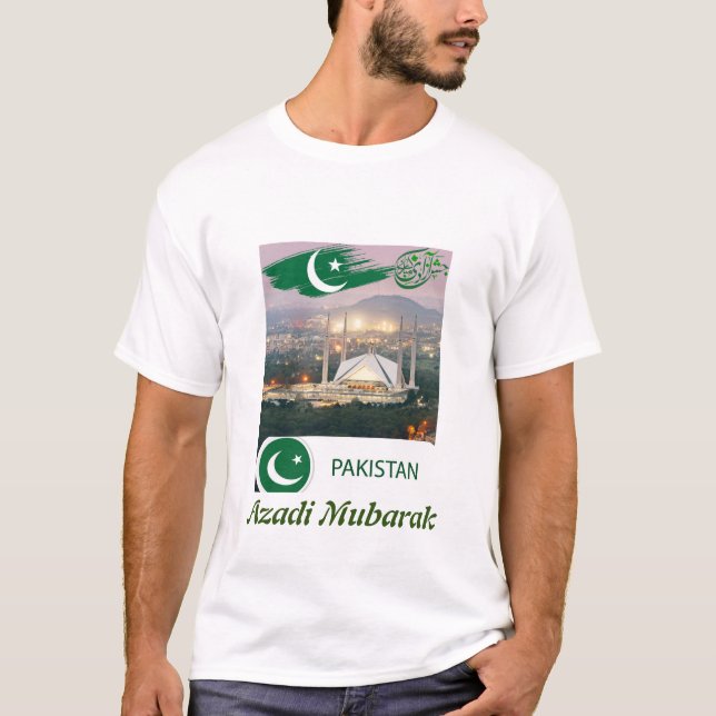 Stolz der Nation: Pakistan Unabhängigkeit! T-Shirt (Vorderseite)