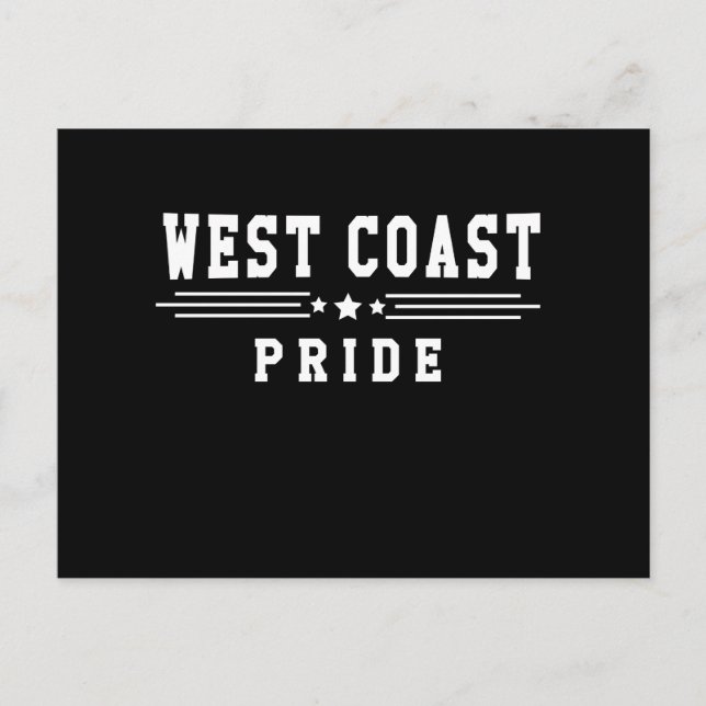 Stolz der Westküste Postkarte (Vorderseite)