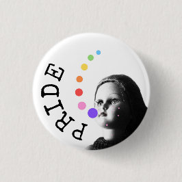 Stolz - Die Regenbogenbotschaft Button