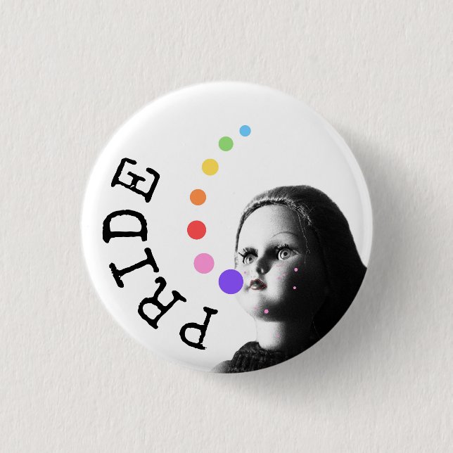 Stolz - Die Regenbogenbotschaft Button (Vorderseite)