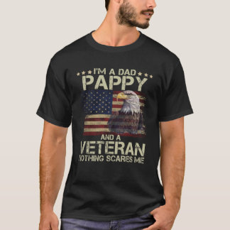 Stolz Eagl I bin Vater Pappy und Veteran American T-Shirt