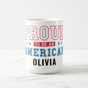 Stolz, ein Amerikaner zu sein – Patriotischer Bürg Kaffeetasse