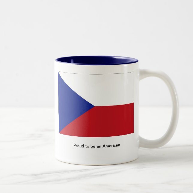 Stolz, ein Amerikaner zu sein Zweifarbige Tasse (Rechts)