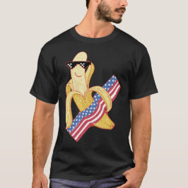 Stolz, ein amerikanischer 4. Juli Banana Meme T-Shirt