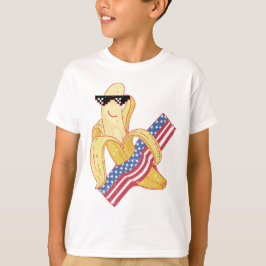 Stolz, ein amerikanischer 4. Juli Banana Meme T-Shirt