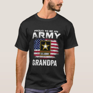 Stolz ein Army Opa mit amerikanischer Flagge Gif z T-Shirt