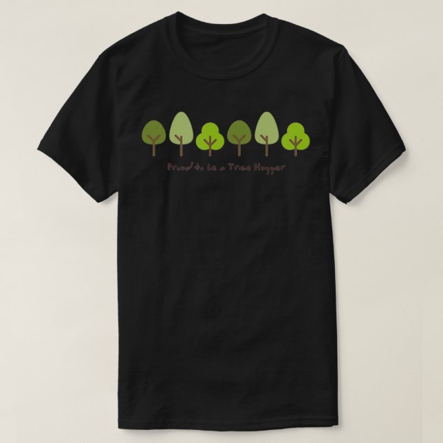 Stolz ein Baum Hugger Live Green Liebe Nature G T-Shirt (Design vorne)