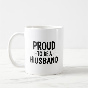 Stolz, ein Ehemann zu sein, minimalistischer typog Kaffeetasse